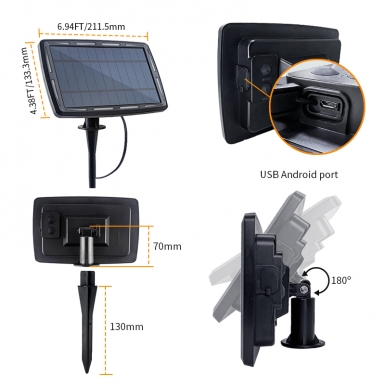 LED户外灯 - HCP093  G40太阳能暖白灯串